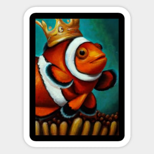 Clown fish with a Crown Sticker